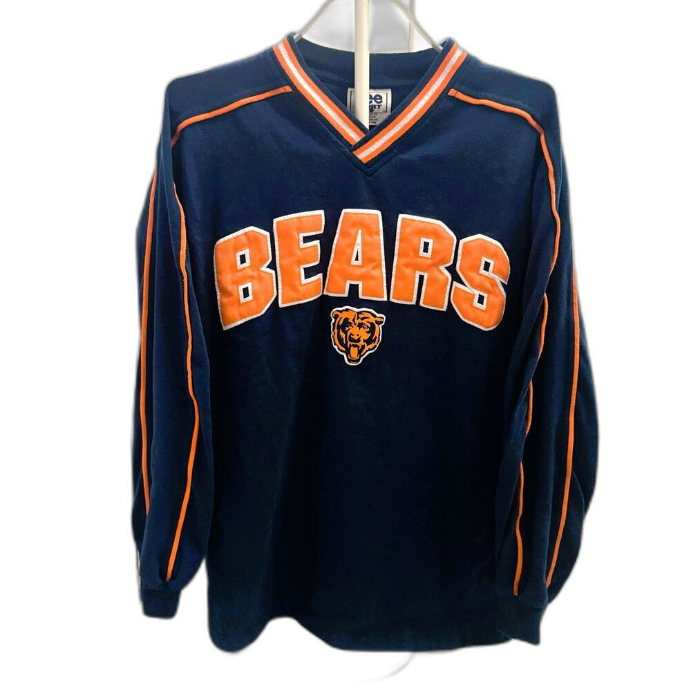 Vintage 90s Lee Sport Chicago Bears NFL Long Sleeve V-Neck Pullover Men's Large